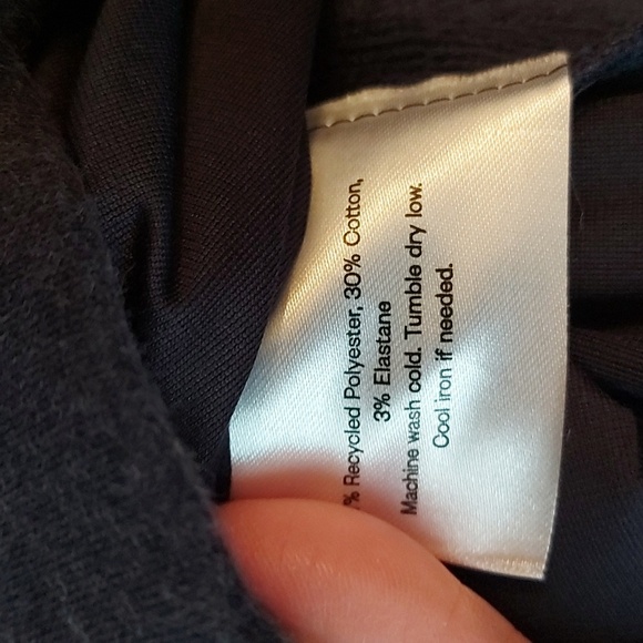 Ministry of Supply 1/4 Zip Pullover Sweater Heather Blue Two Pockets Size Medium - Picture 7 of 7